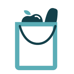Provides a week’s worth of groceries for a family